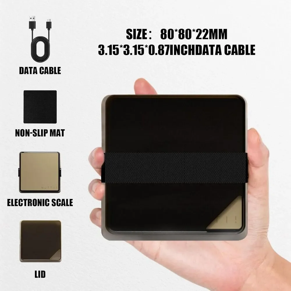 Coffee Scale with Timer - Espresso Scale with Timer Mini Rechargeable Portable